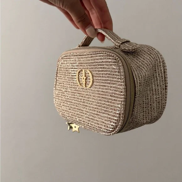 Dior Gold Textured Cosmetic Bag - Picture 2 of 5